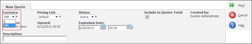 Quote Currency - Sage CRM – Tips, Tricks and Components