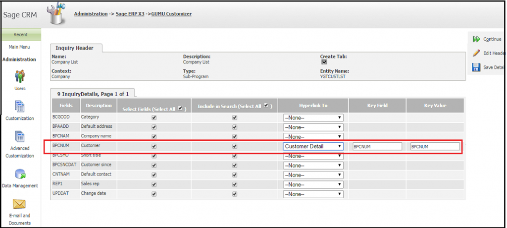 GUMU customizer