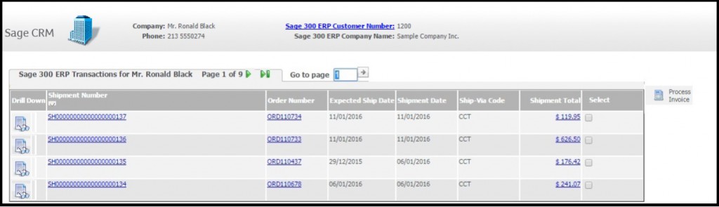 Sage 300ERP Transaction