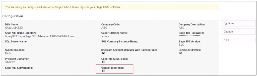 Vendor Integration