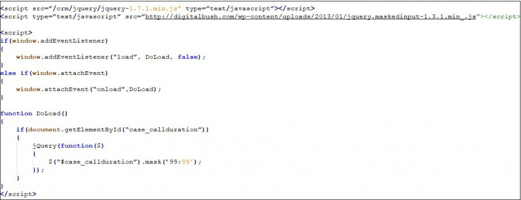 Javascript Code snippet 1
