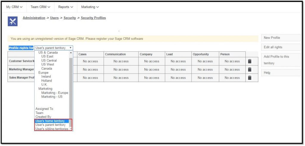 Mass Security profile update 