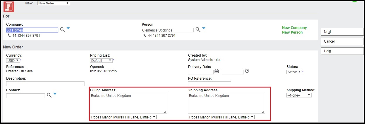 Changing Billing and Shipping Address format