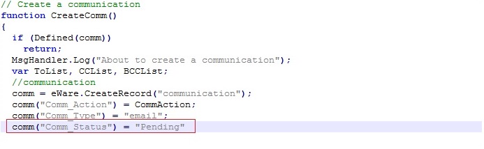 Email Inbound Java script