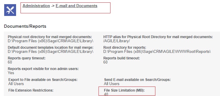 Configuring File Size Limitation in CRM