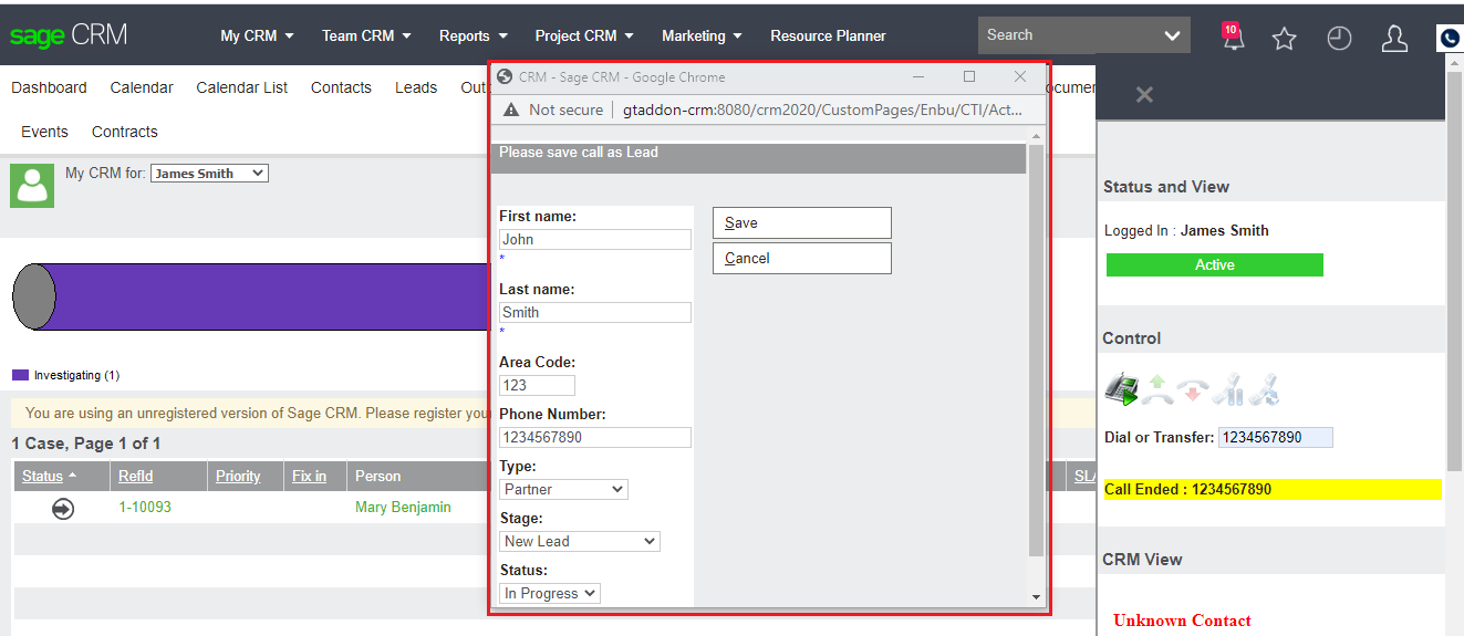 Automatic Lead Creation
