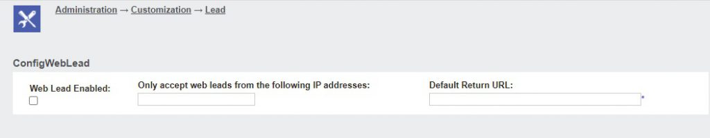 Web to Lead Configuration in latest version