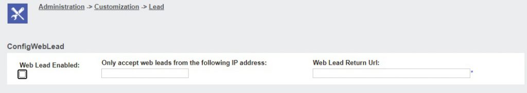 Web to Lead Configuration in previous versions