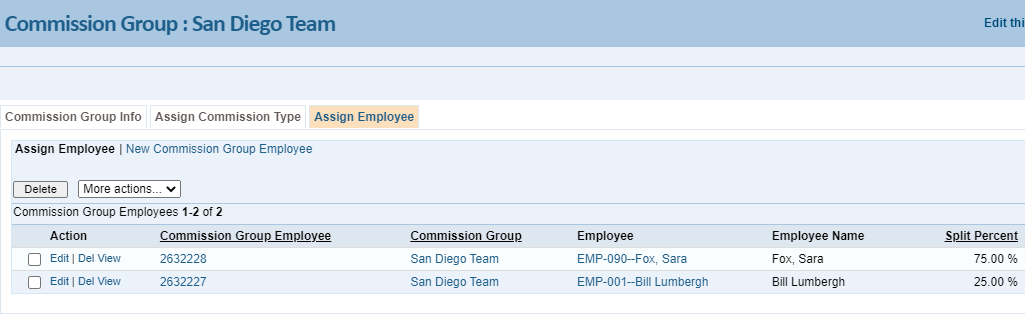 New Commission Group Employee