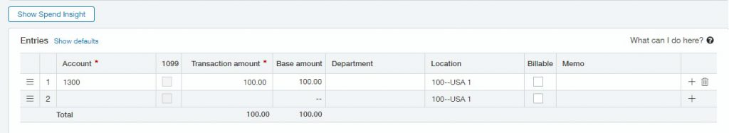 Sage Intacct Invoice Entry