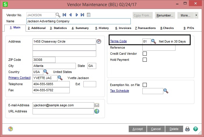 Vendor Management