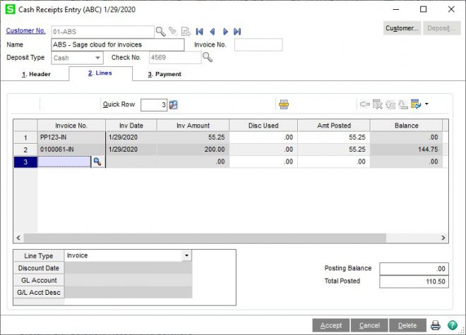 How to Apply Prepayment to Invoice in Sage 100 ERP