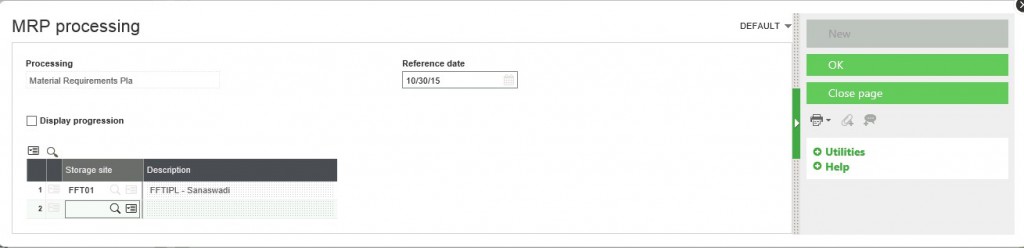 MRP Processing In Sage X3