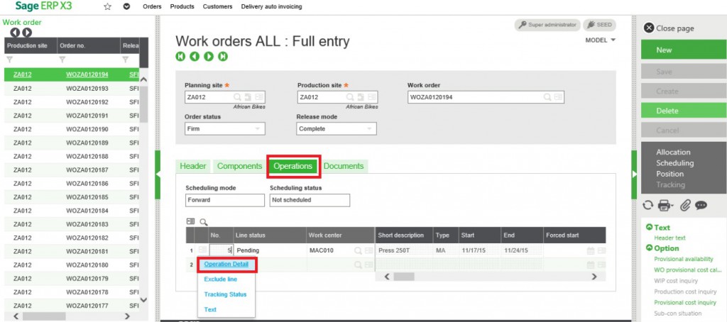 steps to attach the technical sheet entry