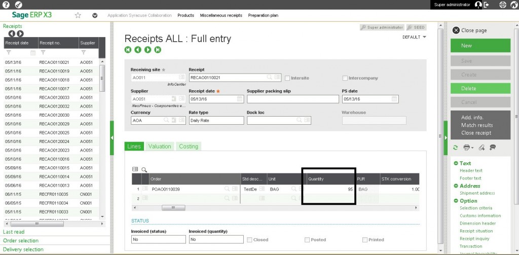 Delivery Tolerance-PO line Closing Method