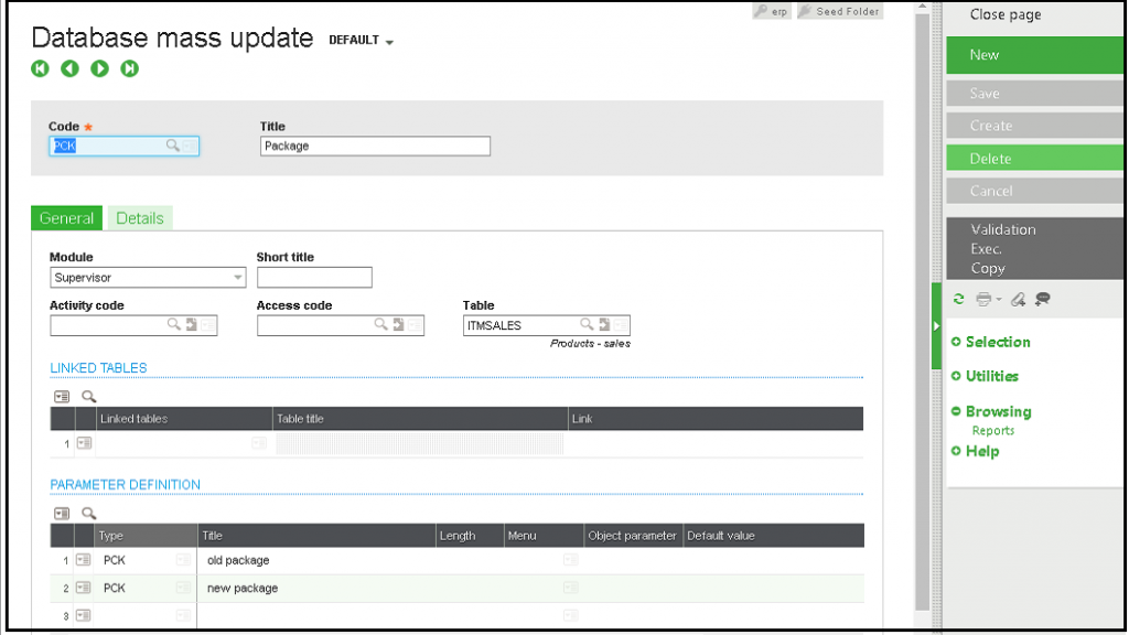 Database Mass Update