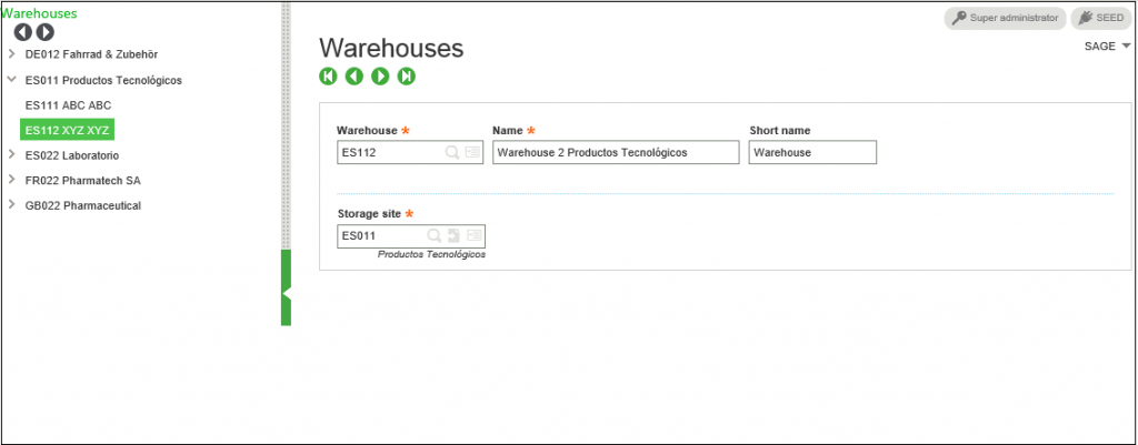 CRM warehouse