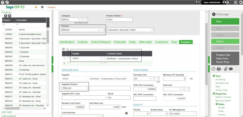 Allow Supplier Product Ref on PO