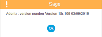 Identify Version for Sage X3