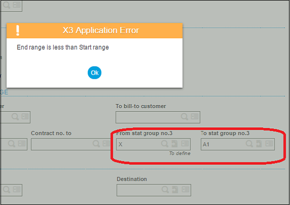 Range Validation output