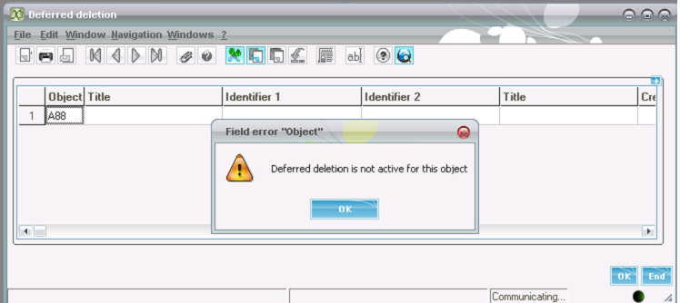 Deferred Deletion in Sage ERP X3