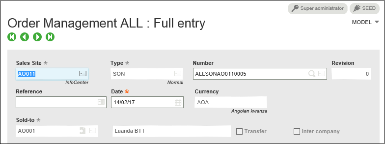 Sequence Number order management