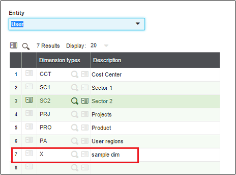 Set Default Dimension in Sage X3