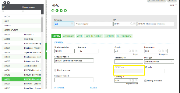 BPs EU VAT no