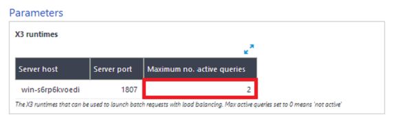 Parameters of X3 batch controller