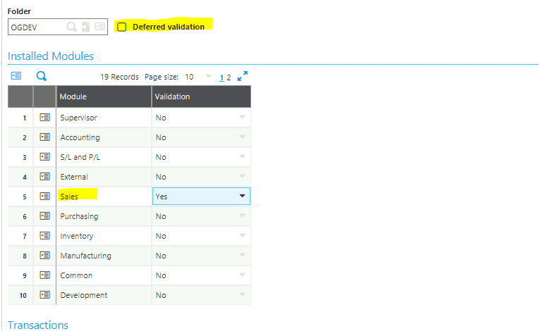 Transaction Validation