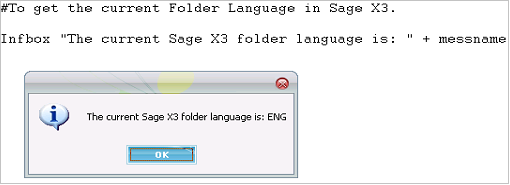 Current Folder Language Code