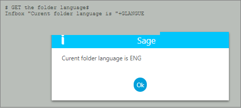 Current Folder Language Code