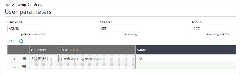 user parameter in sage x3