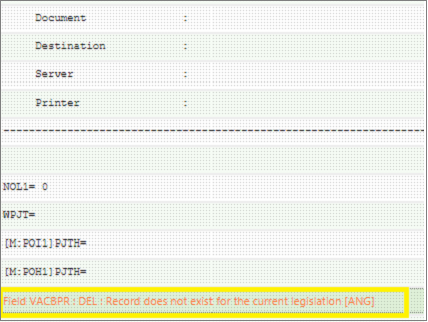 Log Reading Screen