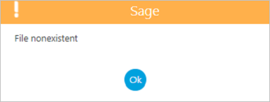 error message in Sage X3