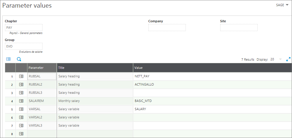 salary tracking Sage x3