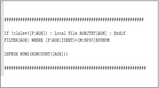 4GL sample Script