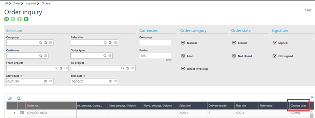 Order-Inquiry-Change user