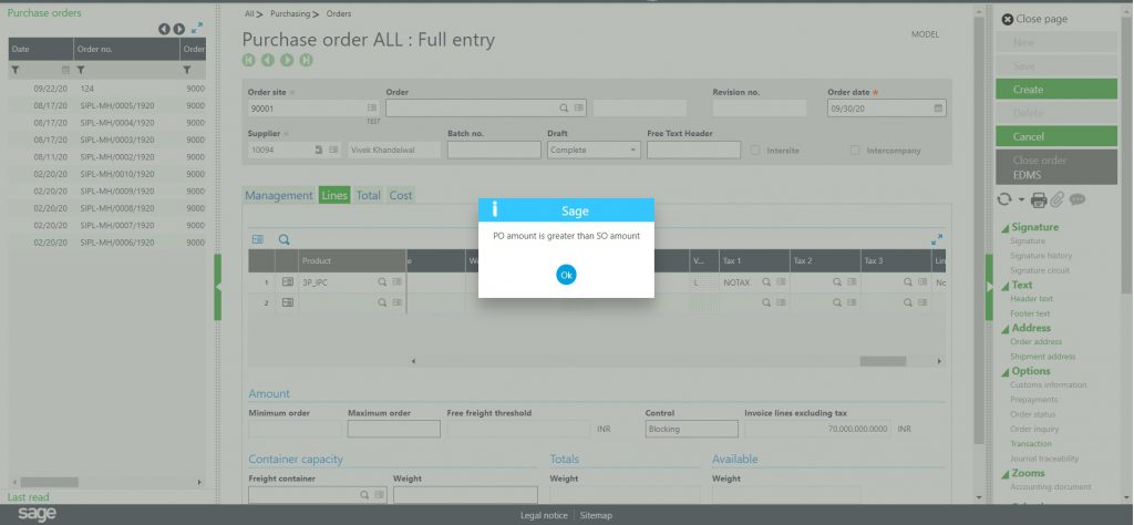 GPurchase Order Sample 2