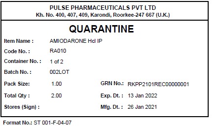Quarantine Label