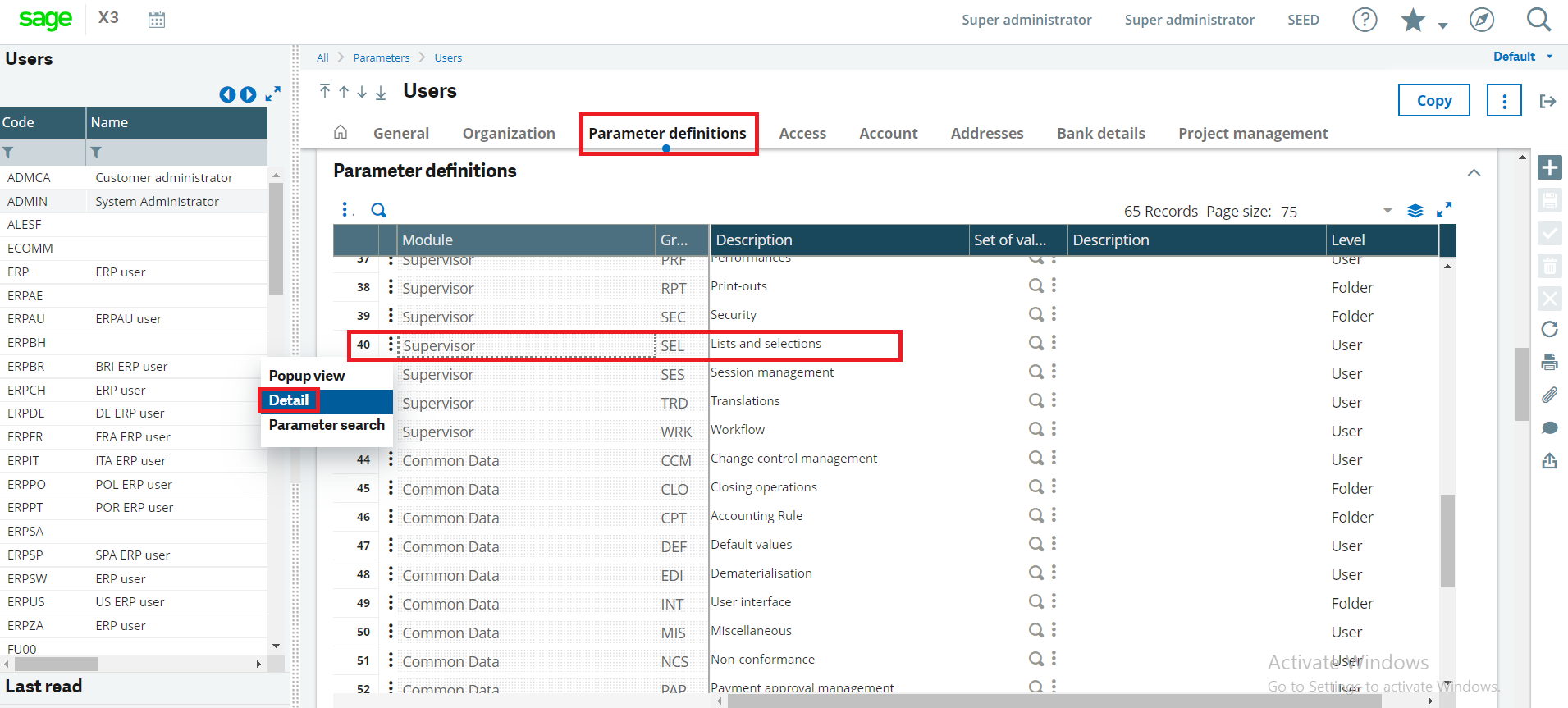 How to improve loading of screen time of transactions in Sage X3 V12
