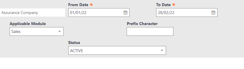 Module and Status fields on screen