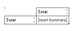 Fig 1: Basic Cross-tab table design