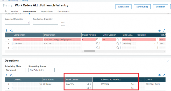 How to create Purchase order from Work order in Sage X3 - Sage X3 ...
