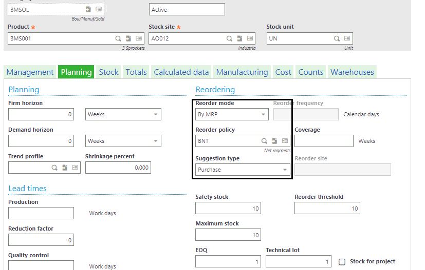 How to create single Purchase Suggestion with multiple Sales Orders in Sage X3