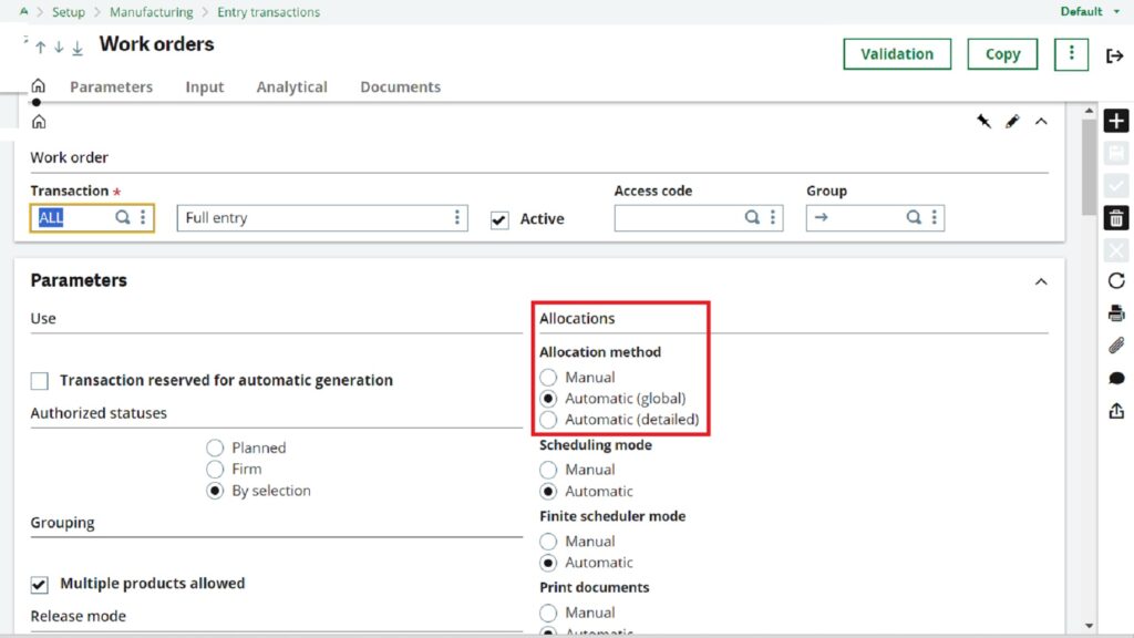 Allocation methods_automatic