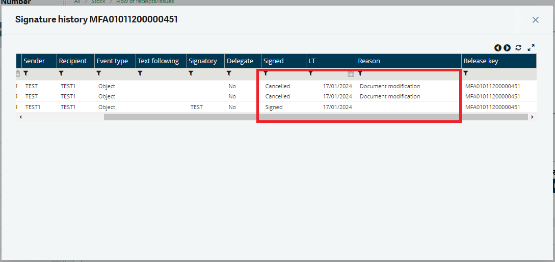Signatory Table Example How to Update the Fields in the Signature History Table for a Custom ...