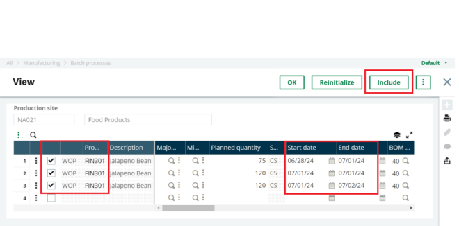 How to change the status of multiple work orders at once. - Sage X3 ...