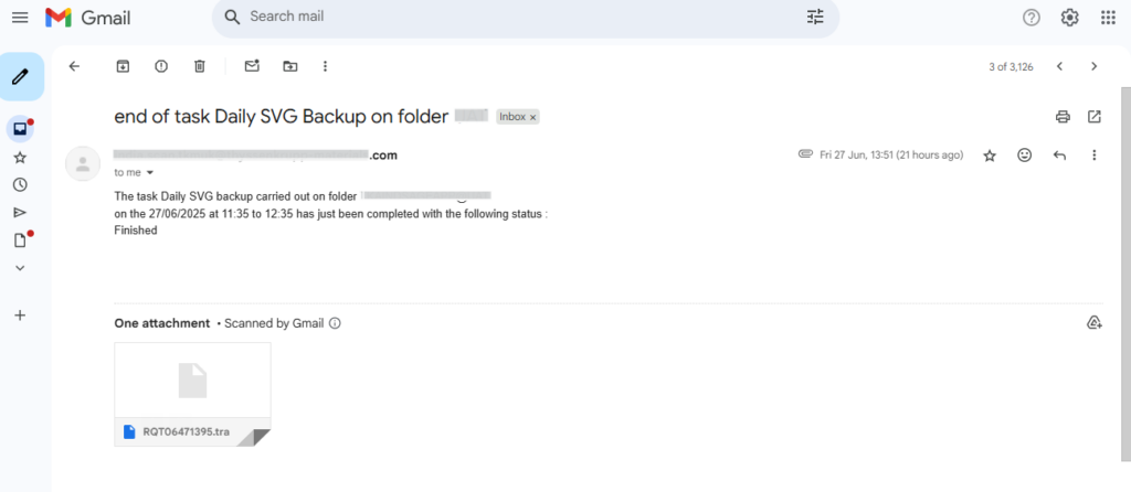 Fig5.Email sent to the respective client email addresses