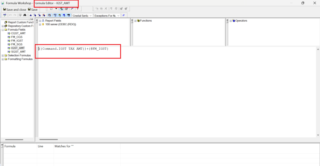 Figure 04 – Total Tax Calculation Formula Including Shared Variable